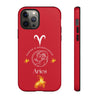 Aries Cell Phone Cases - Tough - Red