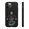 Aquarius Cell Phone Cases - Tough - Black