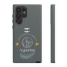 Aquarius Cell Phone Cases - Tough - Gray