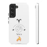 Aries Cell Phone Cases - Tough - White