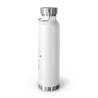 Cancer Copper Vacuum Insulated Bottle, 22oz - White