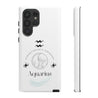 Aquarius Cell Phone Cases - Tough - White