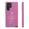 Pisces Cell Phone Cases - Tough - Pink