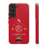 Capricorn Cell Phone Cases - Tough - Red