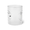 Gemini Frosted Glass Mug