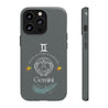 Gemini Cell Phone Cases - Tough - Gray