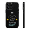 Aquarius Cell Phone Cases - Tough - Black