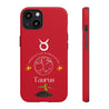 Taurus Cell Phone Cases - Tough - Red