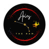 Aries Mouse Pad - Round & Black