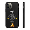 Aries Cell Phone Cases - Tough - Black