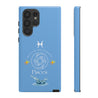 Pisces Cell Phone Cases - Tough - Blue