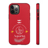 Aquarius Cell Phone Cases - Tough - Red