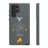 Aries Cell Phone Cases - Tough - Gray