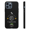 Capricorn Cell Phone Cases - Tough - Black