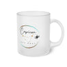 Capricorn Frosted Glass Mug