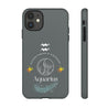 Aquarius Cell Phone Cases - Tough - Gray