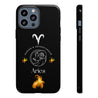 Aries Cell Phone Cases - Tough - Black