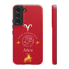 Aries Cell Phone Cases - Tough - Red