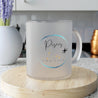 Pisces Frosted Glass Mug