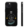 Aquarius Cell Phone Cases - Tough - Black