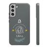 Libra Cell Phone Cases - Tough - Gray