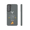 Aries Cell Phone Cases - Tough - Gray