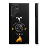 Aries Cell Phone Cases - Tough - Black