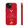 Aries Cell Phone Cases - Tough - Red