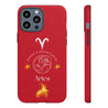 Aries Cell Phone Cases - Tough - Red