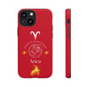 Aries Cell Phone Cases - Tough - Red
