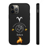 Aries Cell Phone Cases - Tough - Black