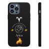 Aries Cell Phone Cases - Tough - Black