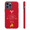 Aries Cell Phone Cases - Tough - Red