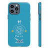 Pisces Cell Phone Cases - Tough - Aqua