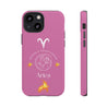 Aries Cell Phone Cases - Tough - Pink