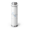 French Sagittarius Copper Vacuum Insulated Bottle, 22oz - White