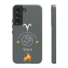 Aries Cell Phone Cases - Tough - Gray