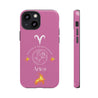 Aries Cell Phone Cases - Tough - Pink