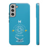 Pisces Cell Phone Cases - Tough - Aqua