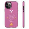Aries Cell Phone Cases - Tough - Pink