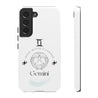Gemini Cell Phone Cases - Tough - White