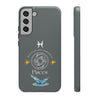 Pisces Cell Phone Cases - Tough - Gray
