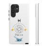 Pisces Cell Phone Cases - Tough - White