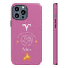 Aries Cell Phone Cases - Tough - Pink