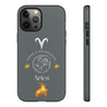 Aries Cell Phone Cases - Tough - Gray