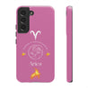 Aries Cell Phone Cases - Tough - Pink