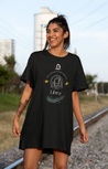 Libra T-Shirt Dress - Black