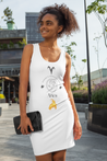Aries Tank Dress - White