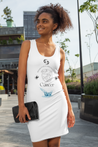 Cancer Tank Dress - White