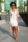 Aries Tank Dress - White